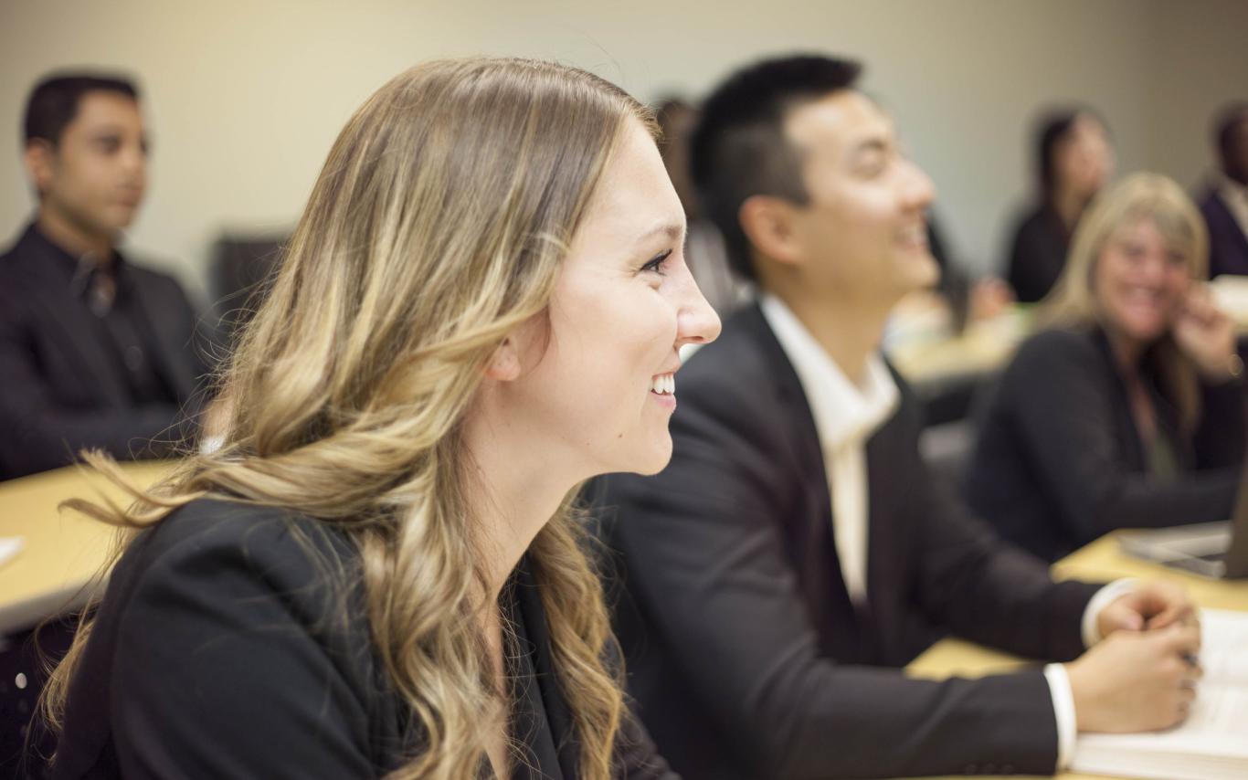 VIU’s Master of Business Administration (MBA) students in class