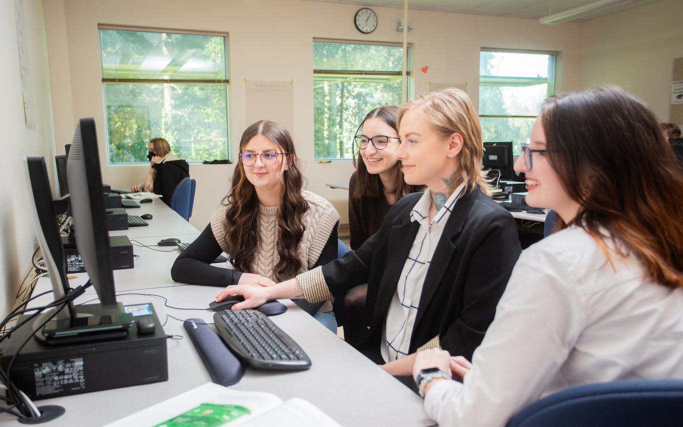 Office administration students